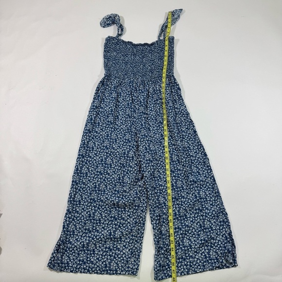 Baltic Born Hadley Smocked Jumpsuit Blue Floral - Picture 9 of 9